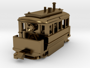 1001-3 Early Baldwin Steam Tram (Type B) 1:148 in Polished Bronze