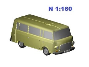 Barkas (N, 1:160) in Tan Fine Detail Plastic