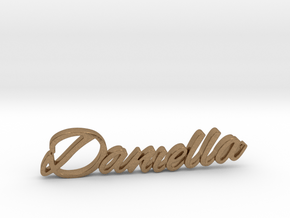Daniella Name Pendant in Natural Brass