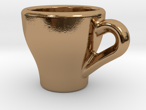 Espresso Charm in Polished Brass