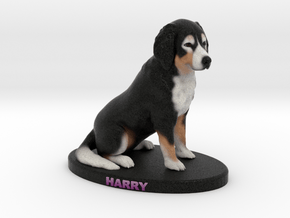 Custom Dog Figurine - Harry in Full Color Sandstone