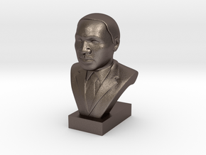 Martin Luther King Jr. in Polished Bronzed Silver Steel