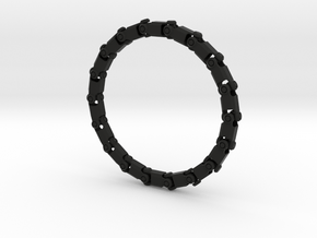 Bracelet V3 18seg Small in Black Natural Versatile Plastic