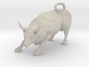 Charging Bull Statue Of Wall Street in Natural Sandstone