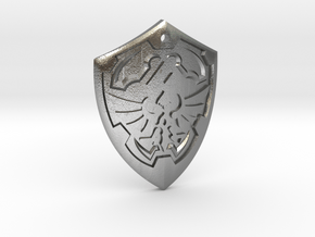 Hylian Shield - Legend of Zelda in Natural Silver