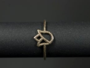 Belá nad Cirochou - Tulipán / Tulip (size 53) in Polished Bronzed Silver Steel