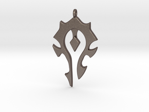Horde Necklace - World Of Warcraft in Polished Bronzed Silver Steel