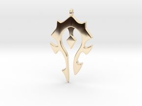 Horde Necklace - World Of Warcraft in 14K Yellow Gold