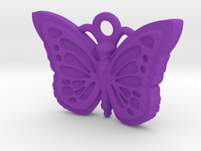 Butterfly in Purple Processed Versatile Plastic