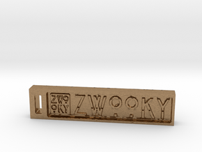 ZWOOKY Keyring 6cm 6mm in Natural Brass