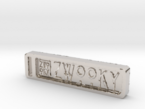 ZWOOKY Keyring 12 rounded 6cm 6mm in Platinum