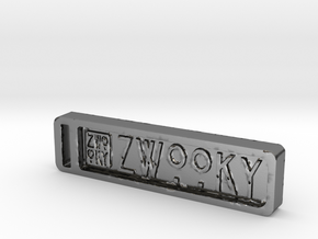 ZWOOKY Keyring 12 rounded 6cm 6mm in Polished Silver