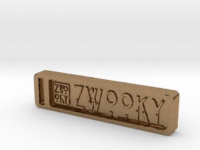 ZWOOKY Keyring 12 rounded 6cm 6mm in Natural Brass