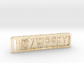 ZWOOKY Keyring 14 rounded 4cm 3mm in 14K Yellow Gold