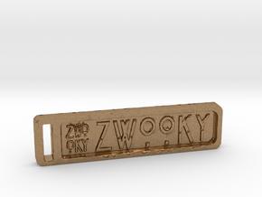 ZWOOKY Keyring 14 rounded 4cm 3mm in Natural Brass