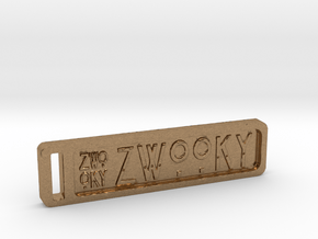 ZWOOKY Keyring 14 rounded 6cm 4mm in Natural Brass
