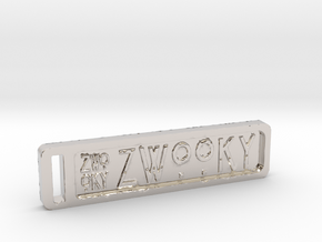 ZWOOKY Keyring 14 rounded 6cm 4mm in Platinum