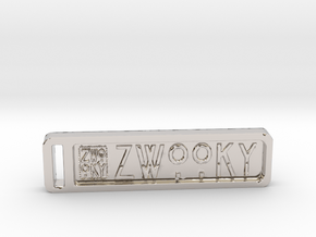 ZWOOKY Keyring 34 rounded 5cm 4.5mm in Platinum