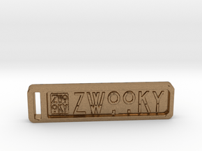 ZWOOKY Keyring 34 rounded 5cm 4.5mm in Natural Brass