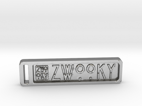 ZWOOKY Keyring 34 rounded 5cm 4.5mm in Natural Silver