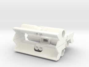 1-16 M10 Diesel Exhaust-deflector 3 Parts in White Processed Versatile Plastic
