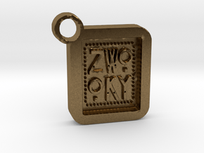 ZWOOKY Keyring LOGO 34 3cm 5.5mm in Natural Bronze