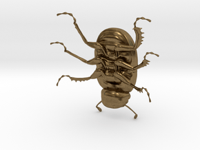 Dung Beetle in Natural Bronze