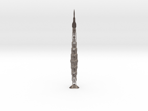 Infinity Tower Dubai in Polished Bronzed Silver Steel