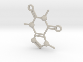 Cafeine molecule Pendant in Natural Sandstone