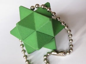 Orchid Keychain Puzzle in Green Processed Versatile Plastic