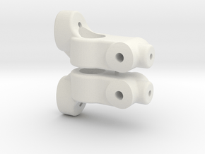 TC5 REAR HUB CARRIER - 1 DEGREE - INCH in White Natural Versatile Plastic