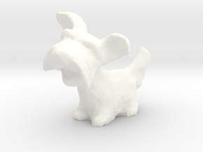 Little Dog  in White Processed Versatile Plastic