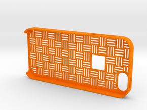 Japanese traditional pattern iPhone5/5S case in Orange Processed Versatile Plastic
