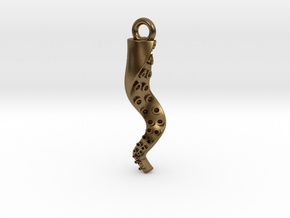 Tentacle Steampunk Charm/Pendant in Natural Bronze
