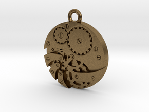 Watch Movement Steampunk Charm/Pendant in Natural Bronze