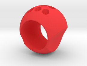  balled Ring in Red Processed Versatile Plastic