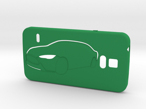 Galaxy S5 case (Tesla-touch) in Green Processed Versatile Plastic