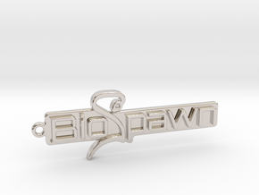 BioSpawn Logo Keychain in Platinum