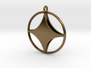 Star Pendant in Natural Bronze