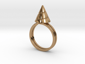 Drill-ring (US Size#6) in Polished Brass