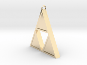 Triforce Pendant in 14K Yellow Gold
