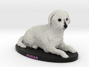 Custom Dog Figurine - Sugar in Full Color Sandstone