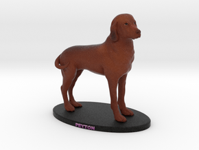 Custom Dog Figurine - Peyton in Full Color Sandstone