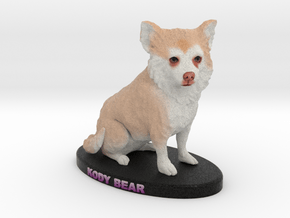 Custom Dog Figurine - Kody in Full Color Sandstone