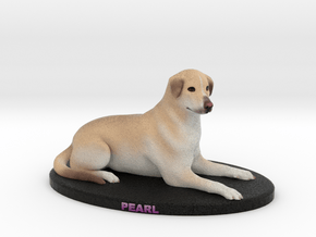 Custom Dog Figurine - Pearl in Full Color Sandstone