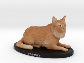 Custom Cat Figurine - Cesar in Full Color Sandstone