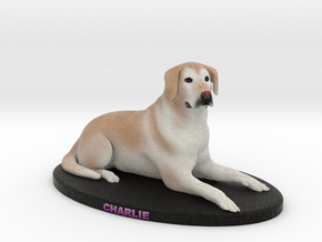 Custom Dog Figurine - Charlie in Full Color Sandstone