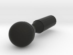Bowling Pin in Black Natural Versatile Plastic
