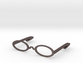 Glasses in Polished Bronzed Silver Steel