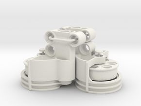 Portal Axle Rear in White Natural Versatile Plastic